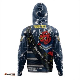 north queensland cowboys hoodie - theme song for rugby with sporty style