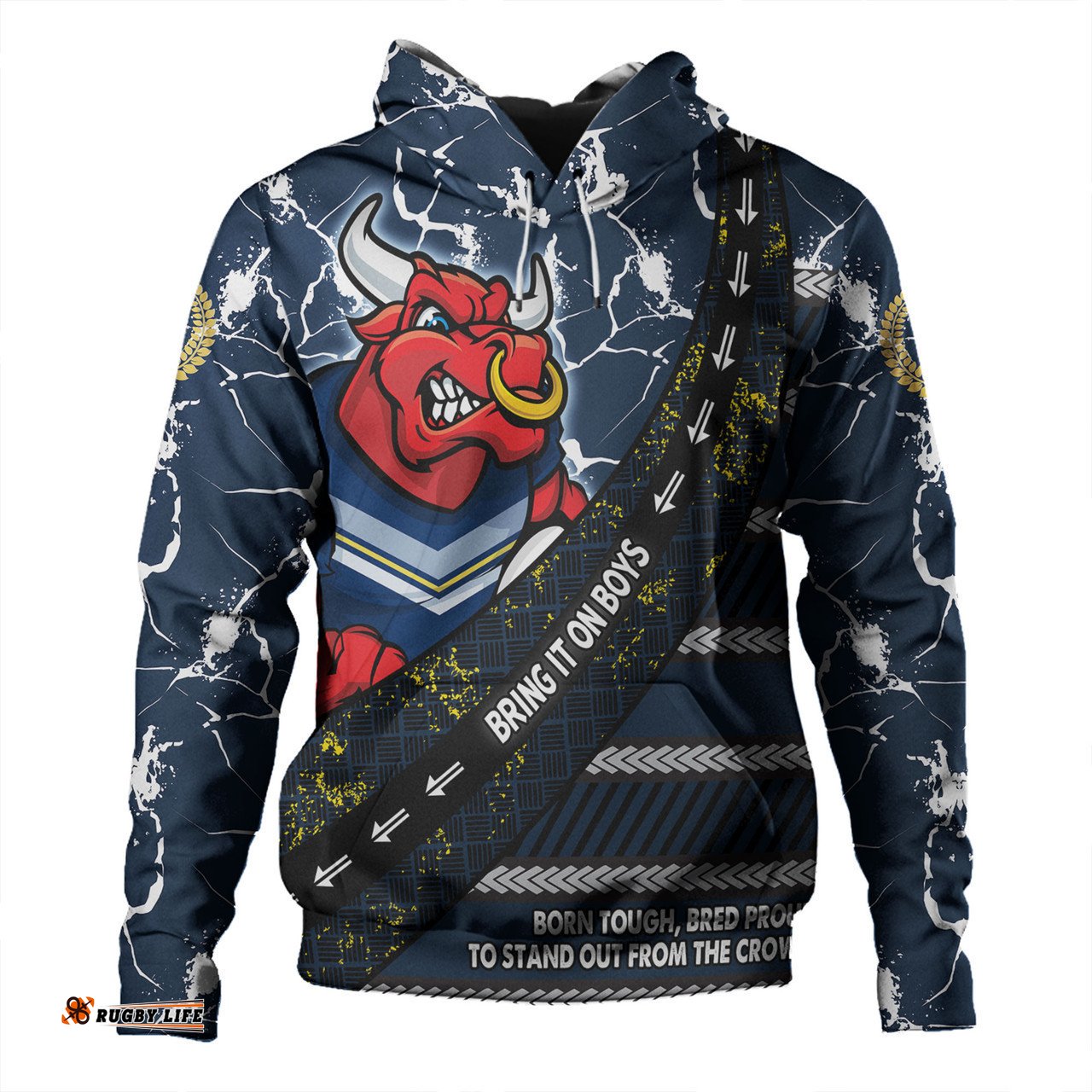 north queensland cowboys hoodie - theme song for rugby with sporty style
