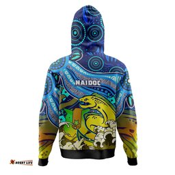 parramatta eels naidoc week custom hoodie - aboriginal inspired patterns hoodie