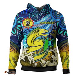 parramatta eels naidoc week custom hoodie - aboriginal inspired patterns hoodie