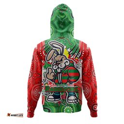 south sydney rabbitohs custom hoodie - indigenous souths blood, passion, pride hoodie