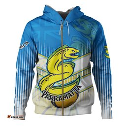 parramatta eels hoodie - parramatta eels mascot with australia flag