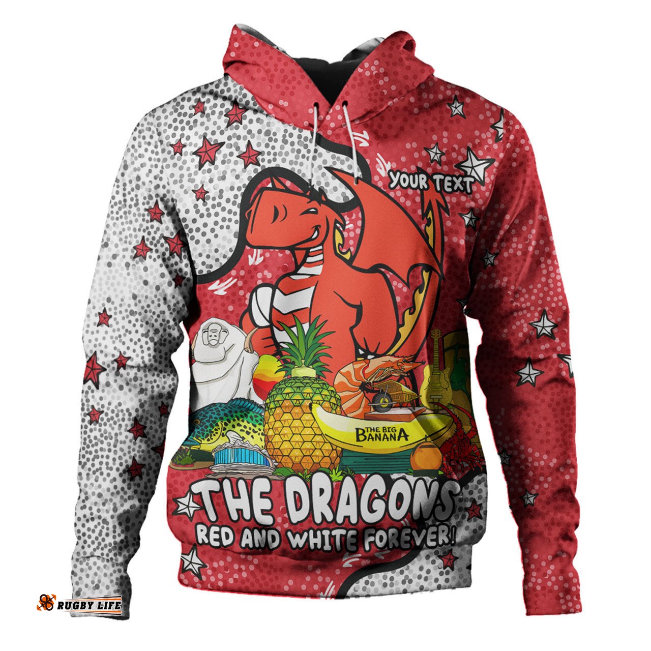 st. george illawarra dragons custom hoodie - australian big things hoodie