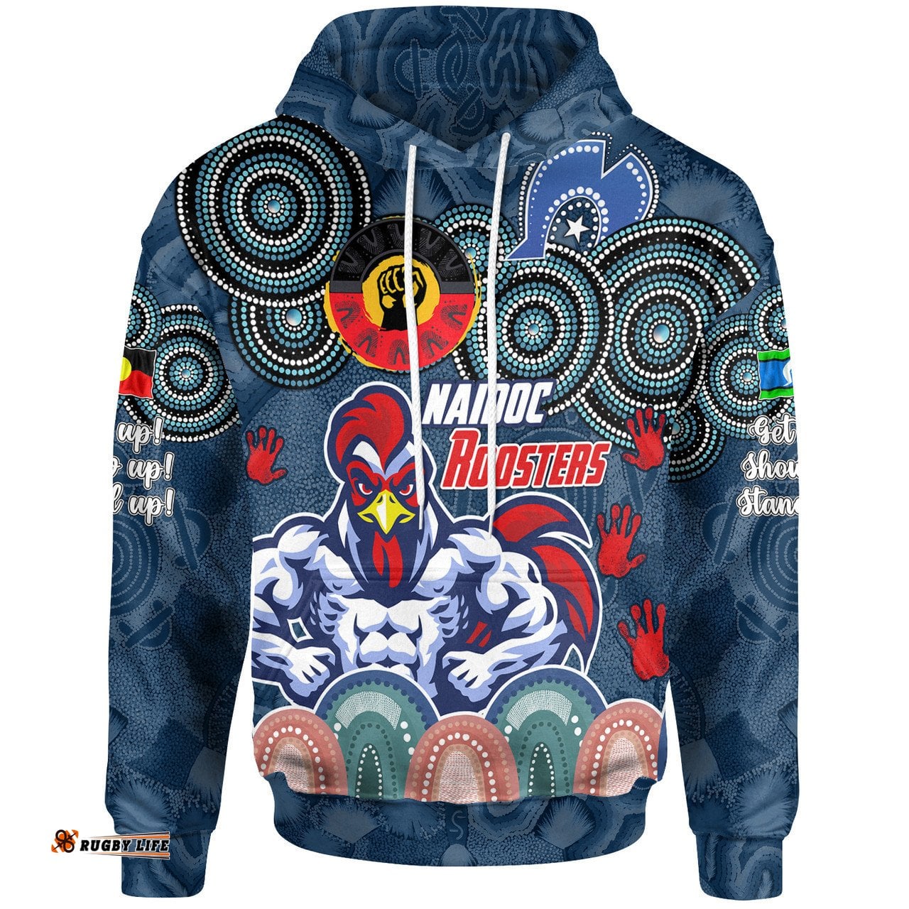 sydney roosters naidoc week custom hoodie - naidoc sydney roosters hoodie
