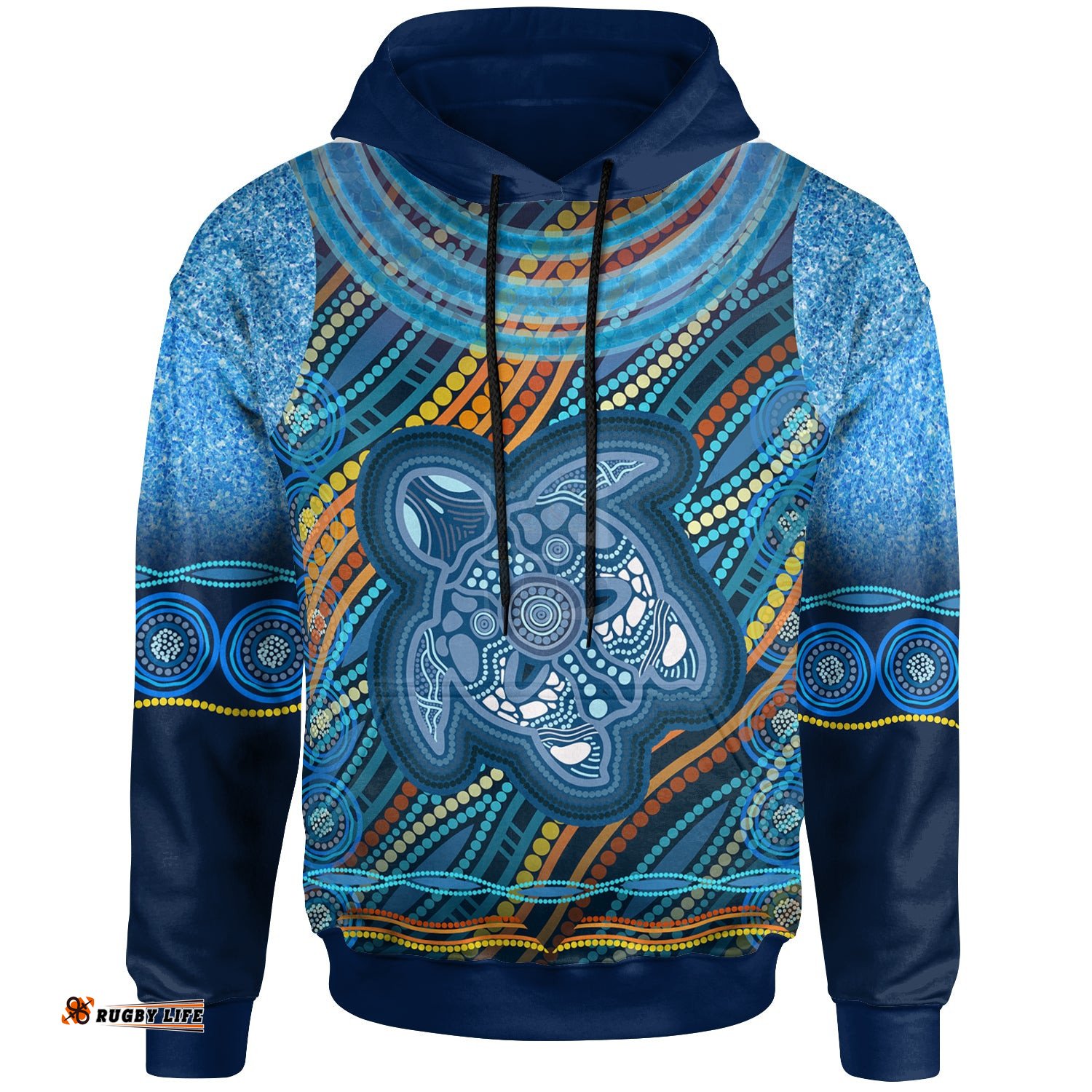 australia aboriginal inspired hoodie aboriginal inspired art ocean turtle patterns hoodie