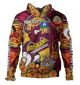 brisbane broncos naidoc week custom hoodie - brisbane broncos naidoc week for our elders bronx for life sport style hoodie