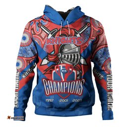 newcastle knights sport hoodie - custom talent win games but teamwork and intelligence win championships with aboriginal style