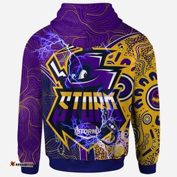 melbourne storm hoodie - custom melbourne storm mascot with aussie lizards and ball hoodie