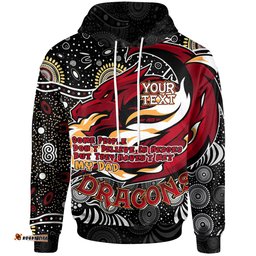 st. george illawarra dragons hoodie - custom dragons pattern father's day hoodie