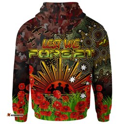 all stars rugby hoodie custom anzac all stars with remembrance poppy and indigenous patterns hoodie