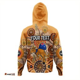australia aboriginal custom hoodie - dragonfly flies into beehive and snake circle hoodie