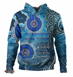 cronulla-sutherland sharks custom hoodie - sharkies for life hoodie