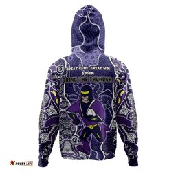 melbourne storm grand final custom hoodie - custom melbourne storm with contemporary style of aboriginal painting hoodie