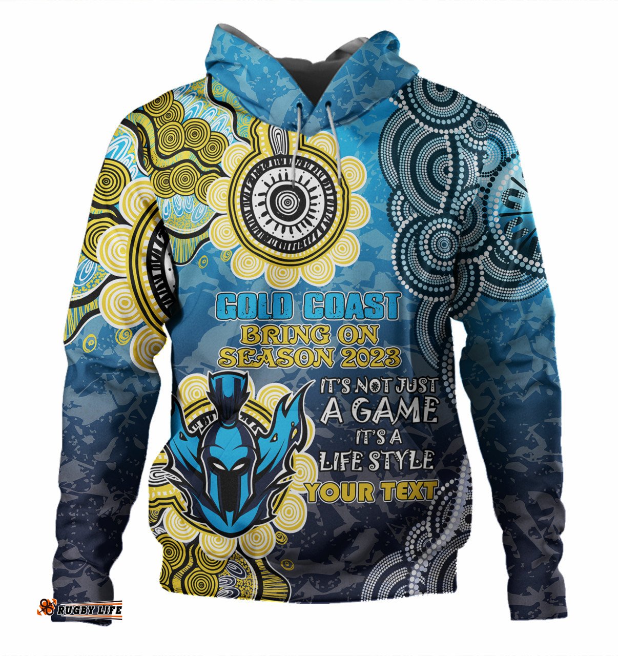 gold coast titans custom hoodie - bring on season 2023 hoodie