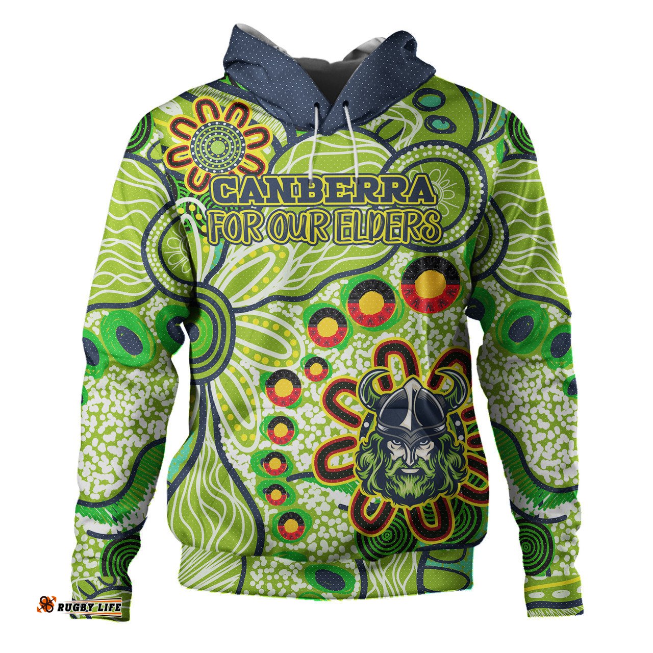 canberra raiders naidoc hoodie - custom for our elders hoodie