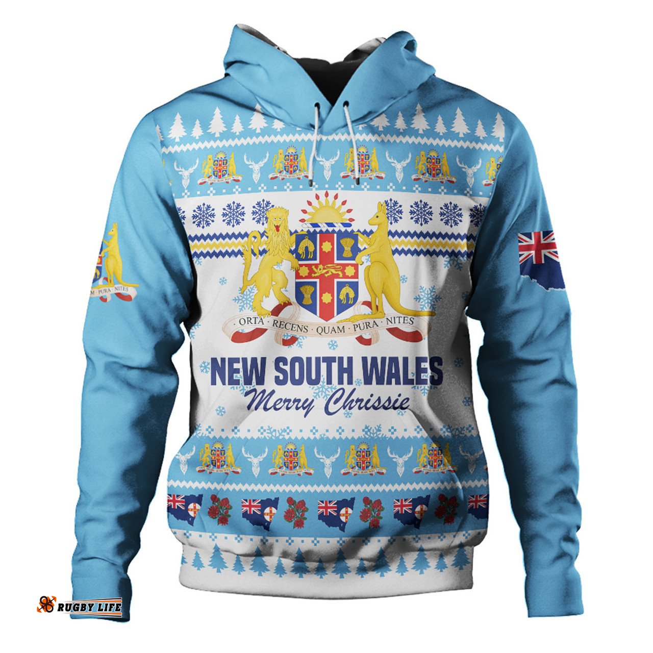 new south wales christmas hoodie - merry chrissie hoodie