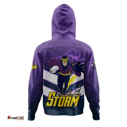 melbourne storm hoodie - melbourne storm mascot with australia flag