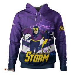 melbourne storm hoodie - melbourne storm mascot with australia flag