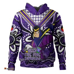 melbourne storm hoodie aboriginal inspired naidoc week custom for die hard fan supporters