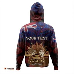 new zealand warriors anzac day custom hoodie - soldier maori patterns hoodie