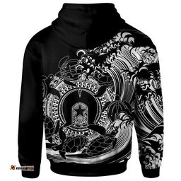 australia torres strait islands inspired hoodie torres strait islands in wave black