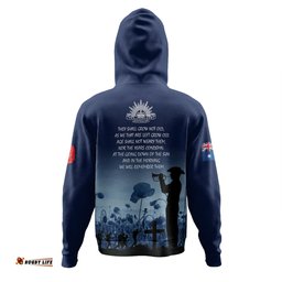 australia anzac day hoodie - lest we forget blue hoodie