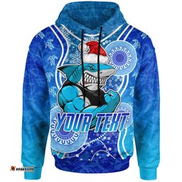 cronulla-sutherland sharks christmas hoodie - custom christmas super cronulla-sutherland sharks hoodie