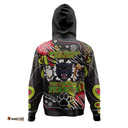 penrith panthers custom hoodie - mighty black the proud of penrith panthers indigenous scratch hoodie
