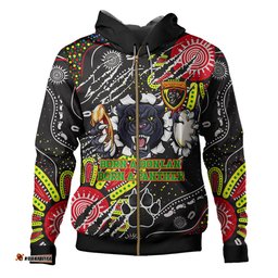 penrith panthers custom hoodie - mighty black the proud of penrith panthers indigenous scratch hoodie