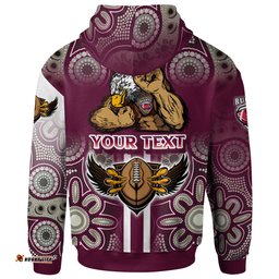 australia sea eagles hoodie - custom australia sea eagles ball aboriginal inspired indigenous sport style hoodie