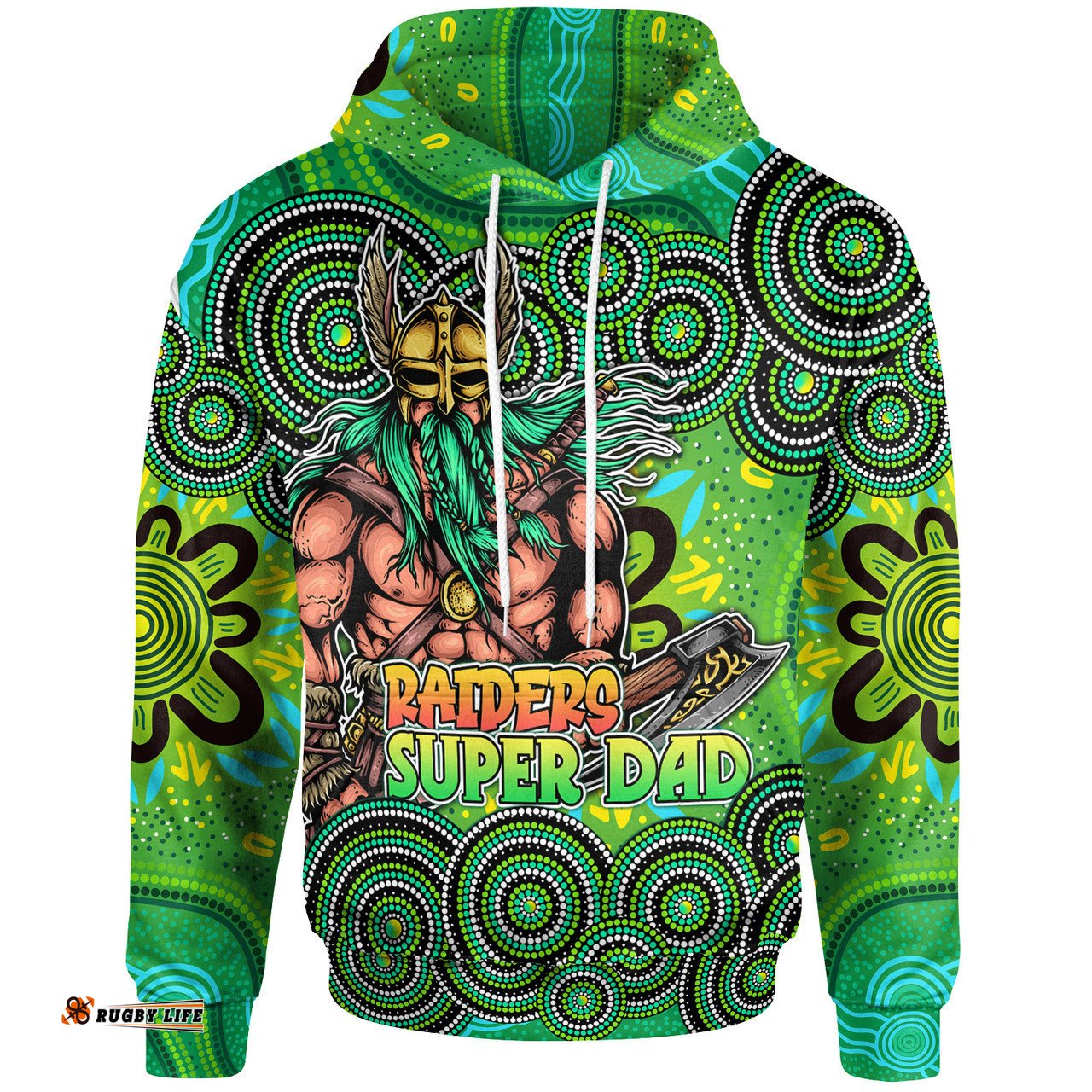 canberra raiders hoodie - custom father's day canberra raiders super dad hoodie