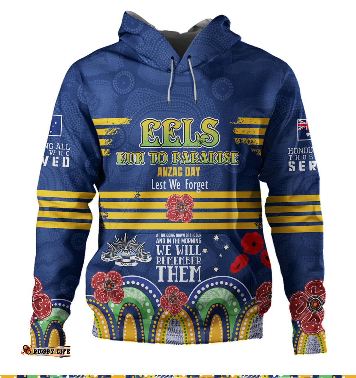 parramatta eels anzac custom hoodie - parramatta eels bring on 2023 hoodie