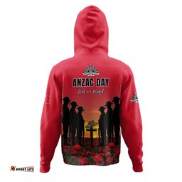australia hoodie - anzac day australian red ensign