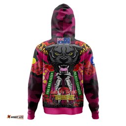 penrith panthers anzac custom hoodie - remembrance chocolate soldiers anzac day with poppy flower