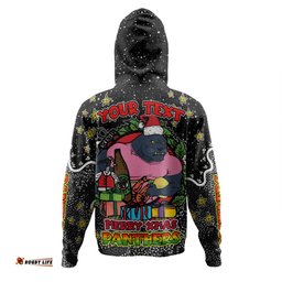 penrith panthers christmas custom hoodie - merry christmas our beloved team with aboriginal dot art pattern hoodie