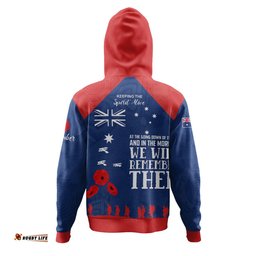 newcastle knights anzac custom hoodie - keeping the spirit alive hoodie