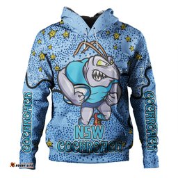 new south wales cockroaches custom hoodie - team with dot and star patterns for tough fan hoodie