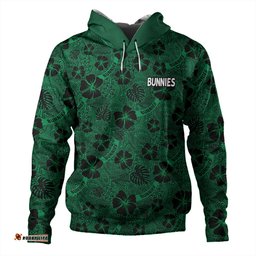 south sydney rabbitohs hoodie - scream with tropical patterns