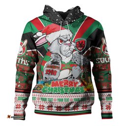south sydney rabbitohs custom hoodie - south sydney rabbitohs santa aussie big things hoodie
