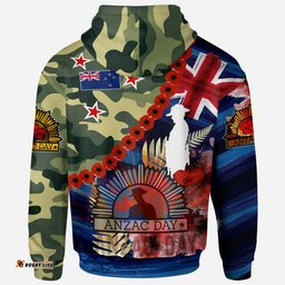new zealand warriors anzac camouflage curve hoodie - remembrance anzac day and the dawn service hoodie