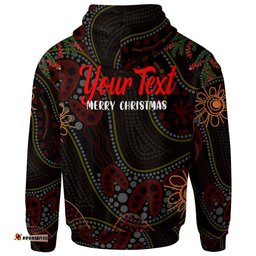aboriginal christmas hoodie custom aussie koala christmas tree with aboriginal inspired hoodie