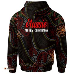 aboriginal christmas hoodie custom aussie koala christmas tree with aboriginal inspired hoodie