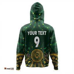 australia aboriginal custom hoodie - snake circle and symbols with aboriginal style hoodie