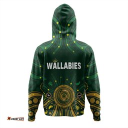 australia aboriginal custom hoodie - snake circle and symbols with aboriginal style hoodie