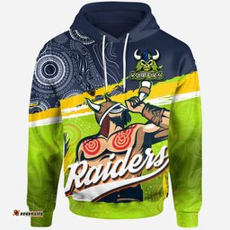 canberra raiders custom hoodie - the indigenous viking soul