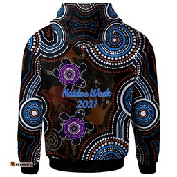 australia naidoc week custom hoodie - aborigial turtle - naidoc heal country
