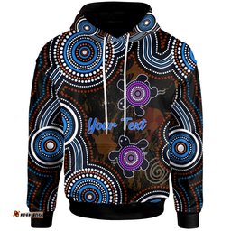 australia naidoc week custom hoodie - aborigial turtle - naidoc heal country