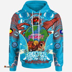 australia naidoc week custom hoodie lets save our planet aboriginal inspired and torres strait islander culture hoodie