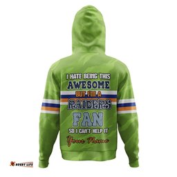 canberra raiders custom hoodie - i hate being this awesome but canberra raiders hoodie