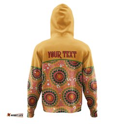 australia aboriginal custom hoodie - abstract seamless pattern with aboriginal inspired hoodie